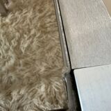 70s design brushed steel coffee table and nesting tables