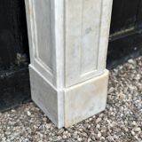 White carrara marble fireplace circa 1880