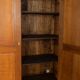Classic antique wardrobe made of oak, pre-1900