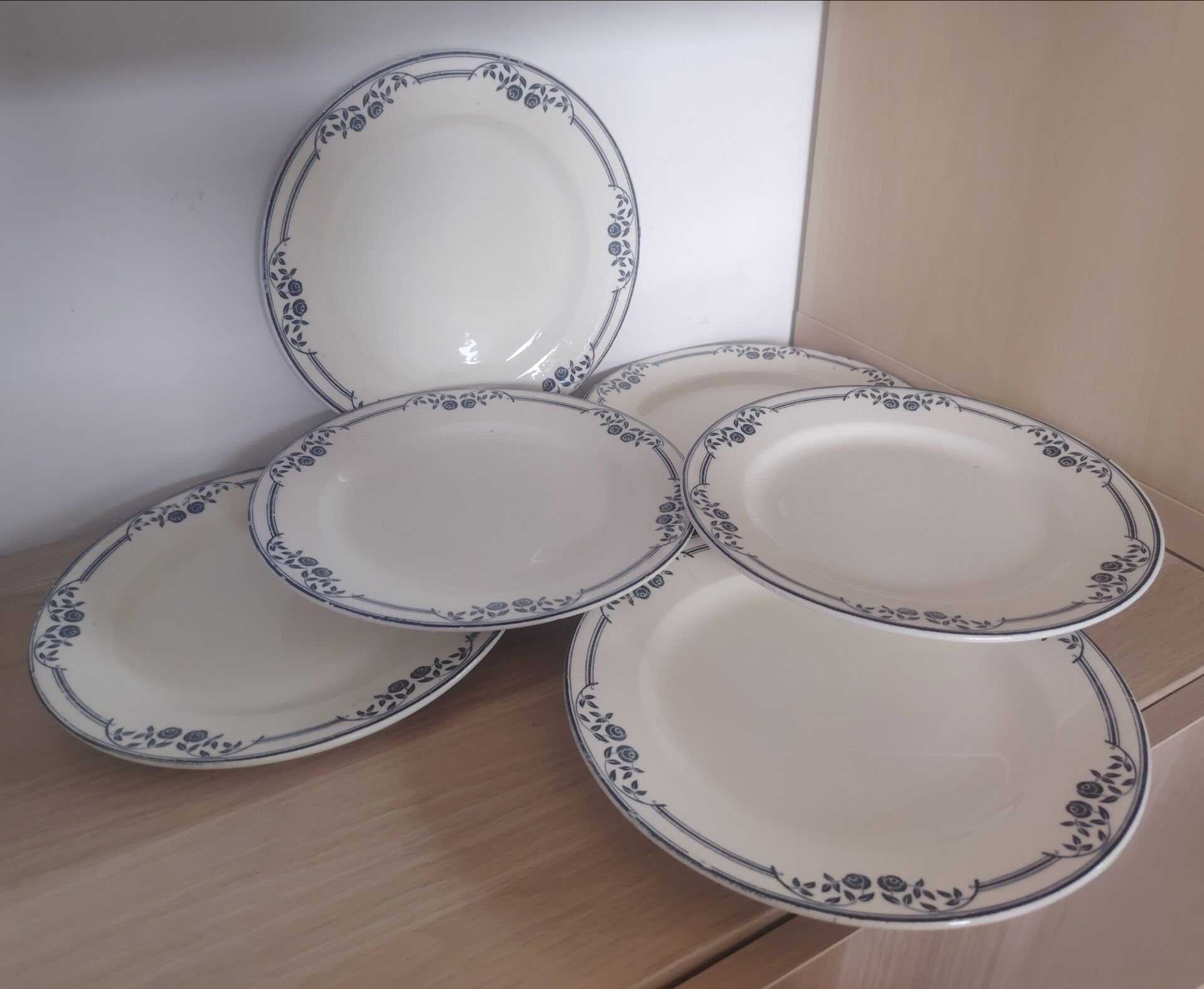 Flat plates ironstone Saussure