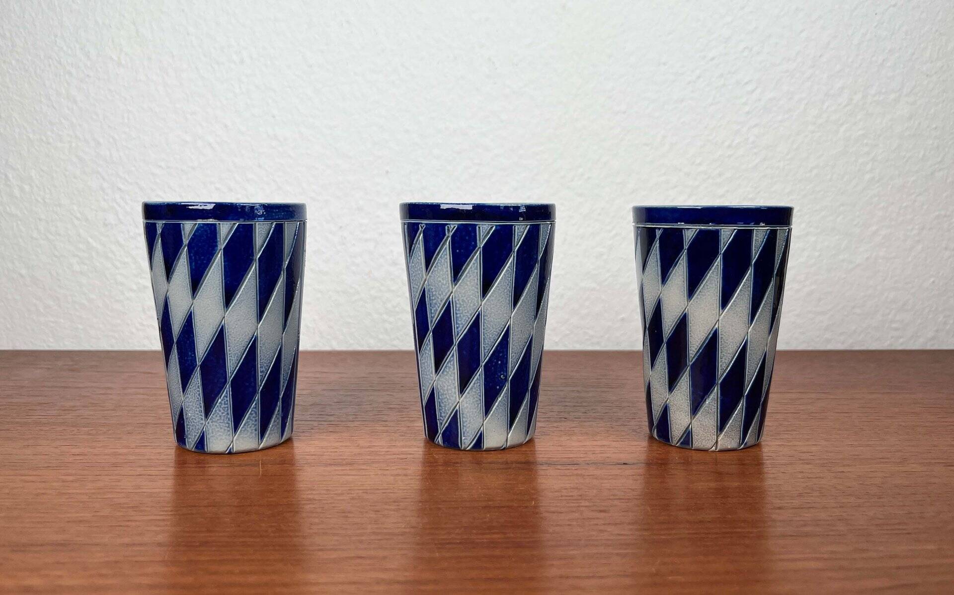 Set of 3 Vintage German Ceramic Mugs by Merkelbach Keramik, 1970s