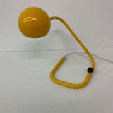 Mid-century design yellow tubular table lamp, 1970’s