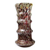 Speckled glass vase with aventurine and copper inclusions in the Art Deco Legras style