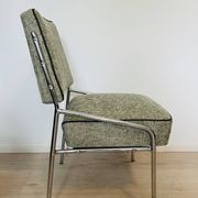Chromed Bauhaus dining chair from Hungary, 1960s