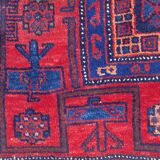 Tapis ancien persan bijar fait main 148x318 cm