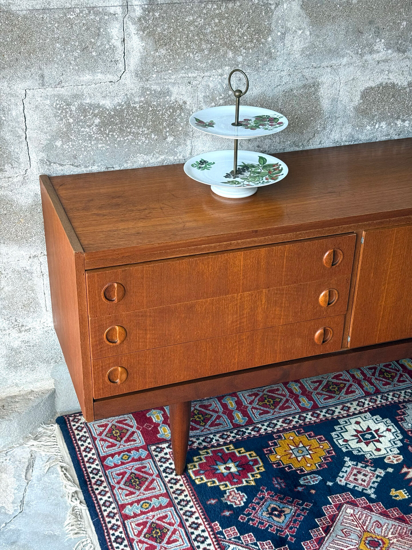Vintage Scandinavian teak sideboard, 1960.