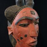 African Art - Authentic Baoulé Protective Passport Mask - 27 cm