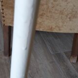 Set of 4 garden armchairs in metal and scoubidou wire