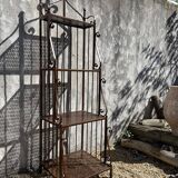 Étagère boulangère en fer forgé artisanal