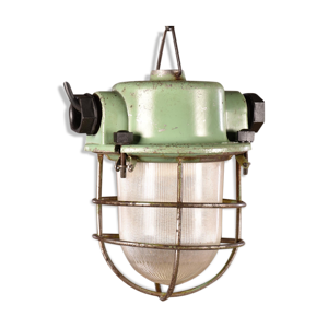 lampe industrielle verte
