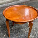 Louis XV round coffee table in solid wood