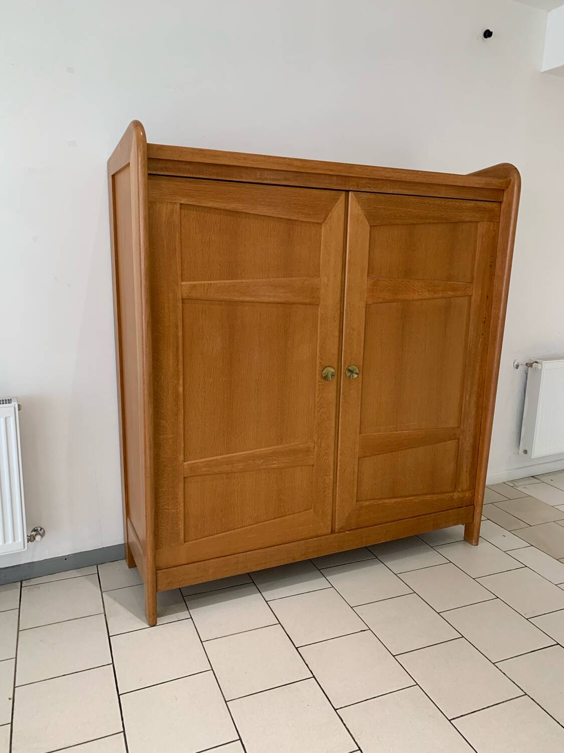 Vintage Modernist Oak Wardrobe Circa 1950