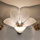 Vintage 1980s lily petal lamp