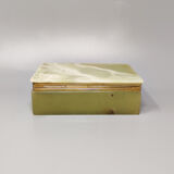 Astonishing green onyx box made in italy