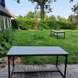 Folding industrial table