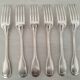 Silver metal cutlery spoons forks small spoons