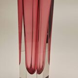 70s cubic sommerso vase