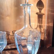 Glassware set, ice bucket, carafe, Baccarat crystal Capri model 20 pieces