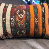 Vintage Orange Lumbar Cushion Cover 40x60cm