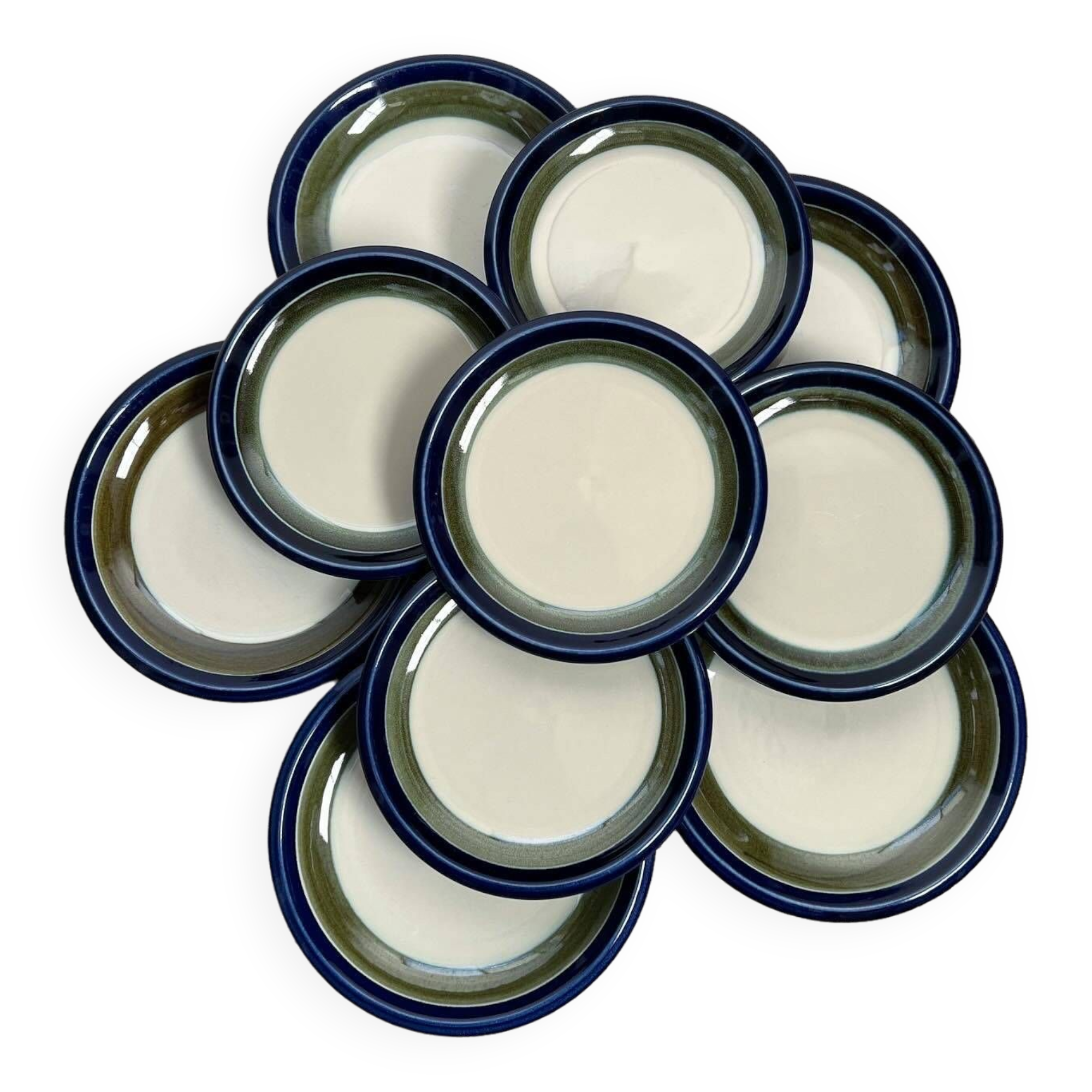 Set of 10 VDN RÖRSTRAND Sweden Elisabeth plates