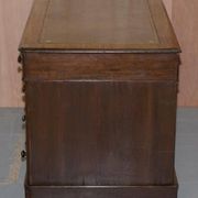 Victorian desk with two columns, hardwood, with VR locks, 1860.