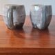 Glazed stoneware mugs