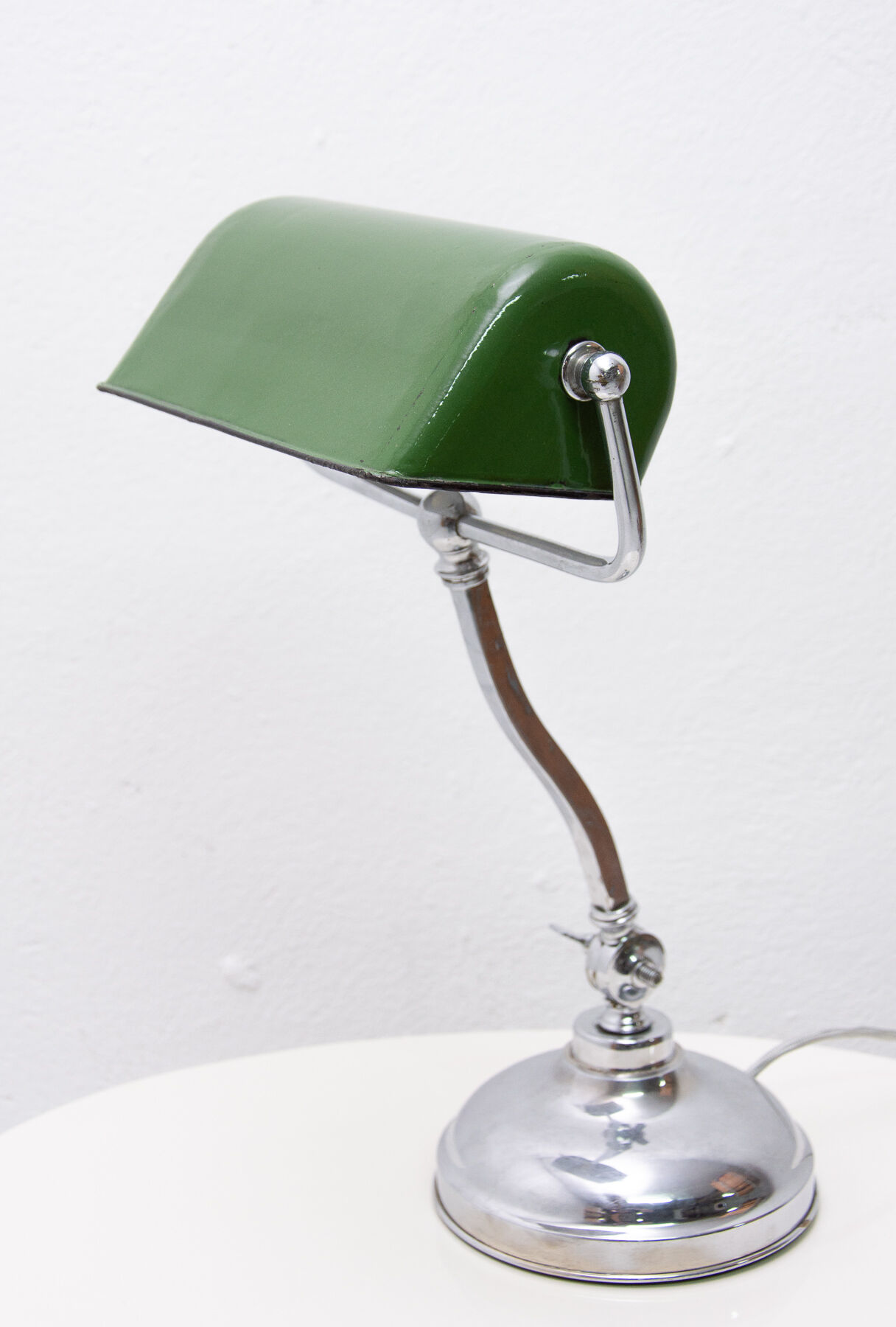 Art Deco adjustable banker lamp, 1930