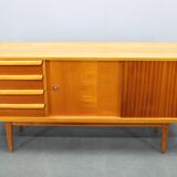Mid-century teak and maple sideboard, Czechoslovakia, 1960s