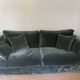 Green velvet sofa AMPM