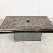 Vintage hidden bar coffee table by Fedam, 1980s
