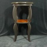 Old Side Table Redesigned with Mahogany Marquetry