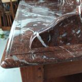 Burgundy marble dressing table