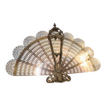Pare cheminée/pare feu bronze fin 19ème