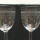 Série de 4 verres de cristal décor gravé 18e