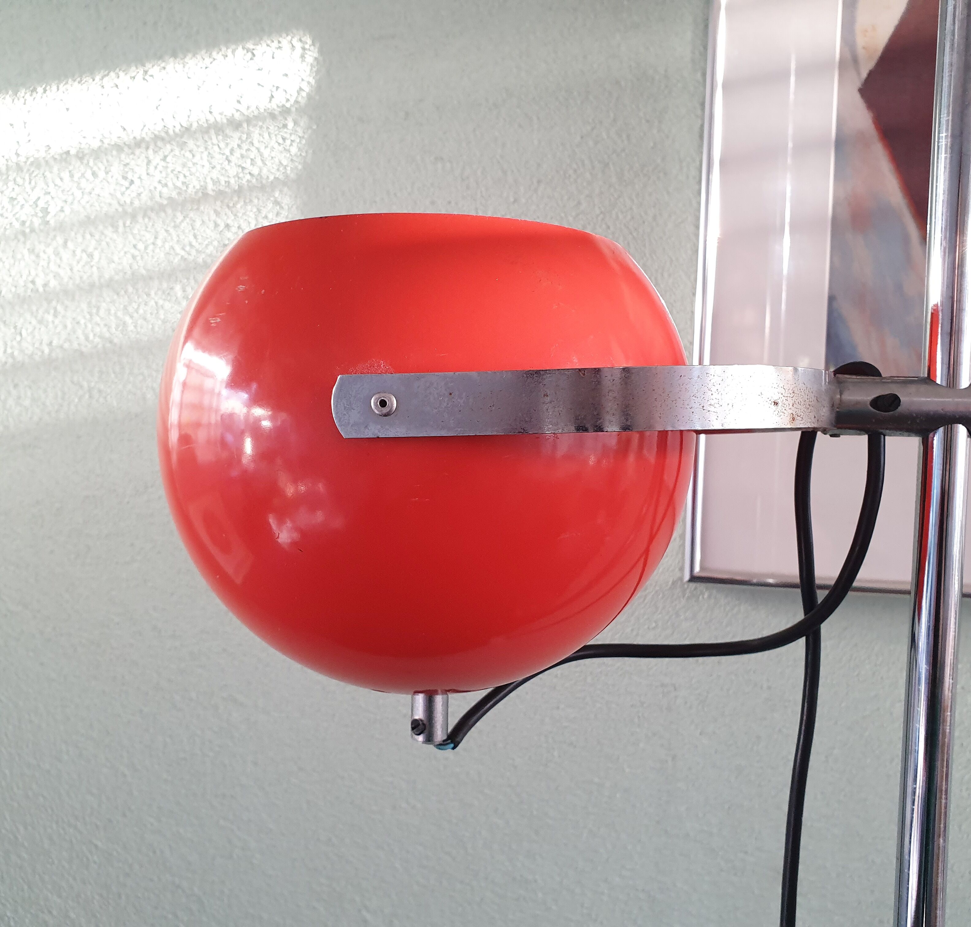 Floorlamp Raak Amsterdam, orange, '70s