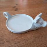 Porcelain cow head dish, for camembert