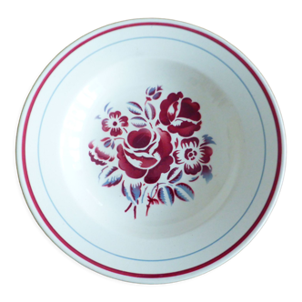 Hollow plate Sarreguemines model Rose