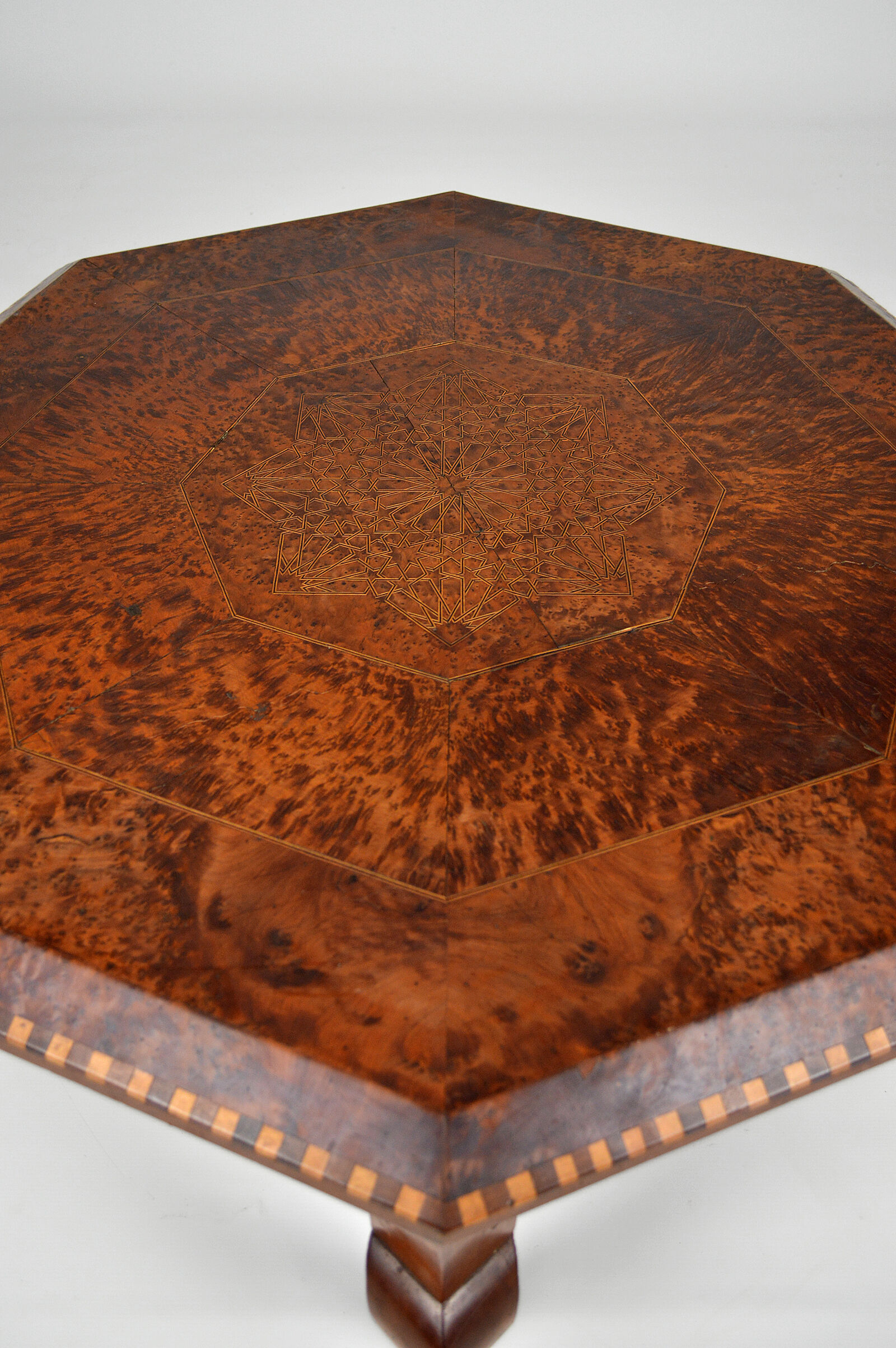 Moroccan octagonal coffee table, circa 1920