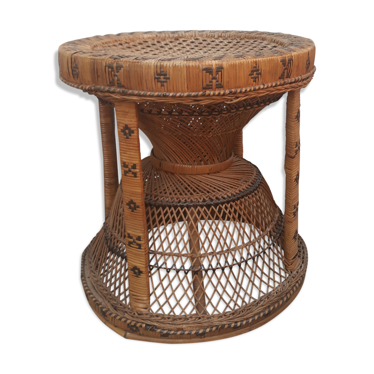 Emmanuelle rattan stool