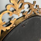 Old round mirror 50x62cm