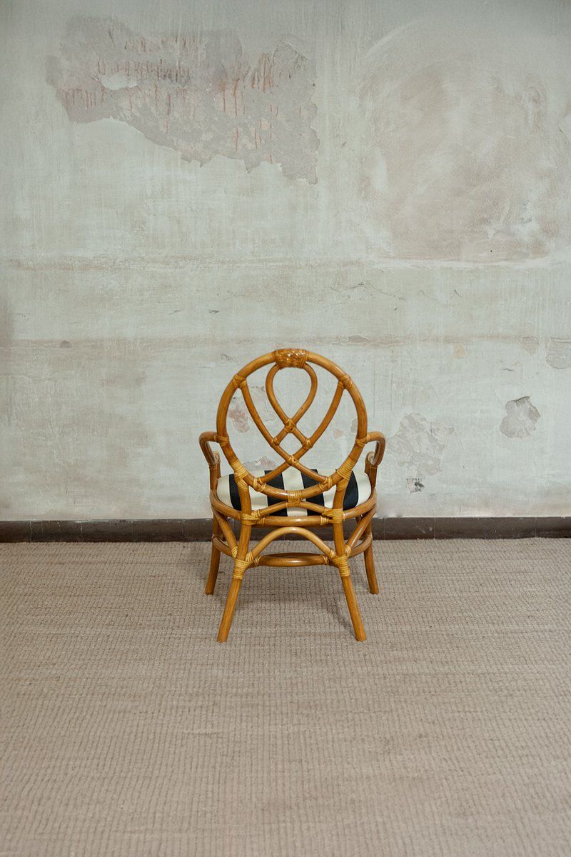 Vintage bamboo chairs, 1970s, set of 6