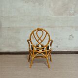 Vintage bamboo chairs, 1970s, set of 6