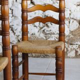 Set of 6 Dudouyt style chairs, 1950