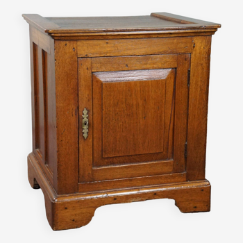 Antique English 1-door cabinet / side table from the mid / late 19th century