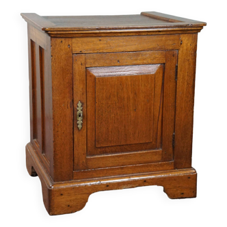 Antique English 1-door cabinet / side table from the mid / late 19th century