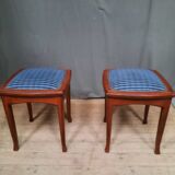 Pair of art nouveau stools