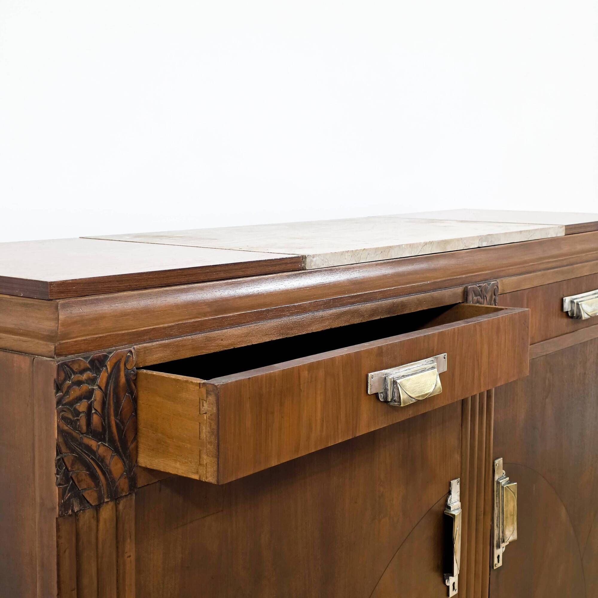 1930s Art Deco walnut sideboard