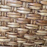 Coffee table braided rattan chest