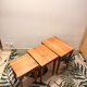 3 nesting tables in solid cherry wood