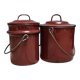Lot de 2 Pots en tôle émaillée